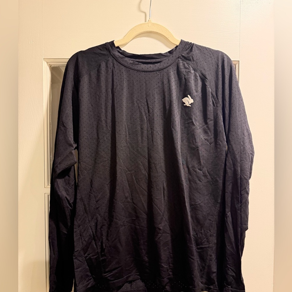 Men's Rabbit Black Long Sleeve Athletic Shirt